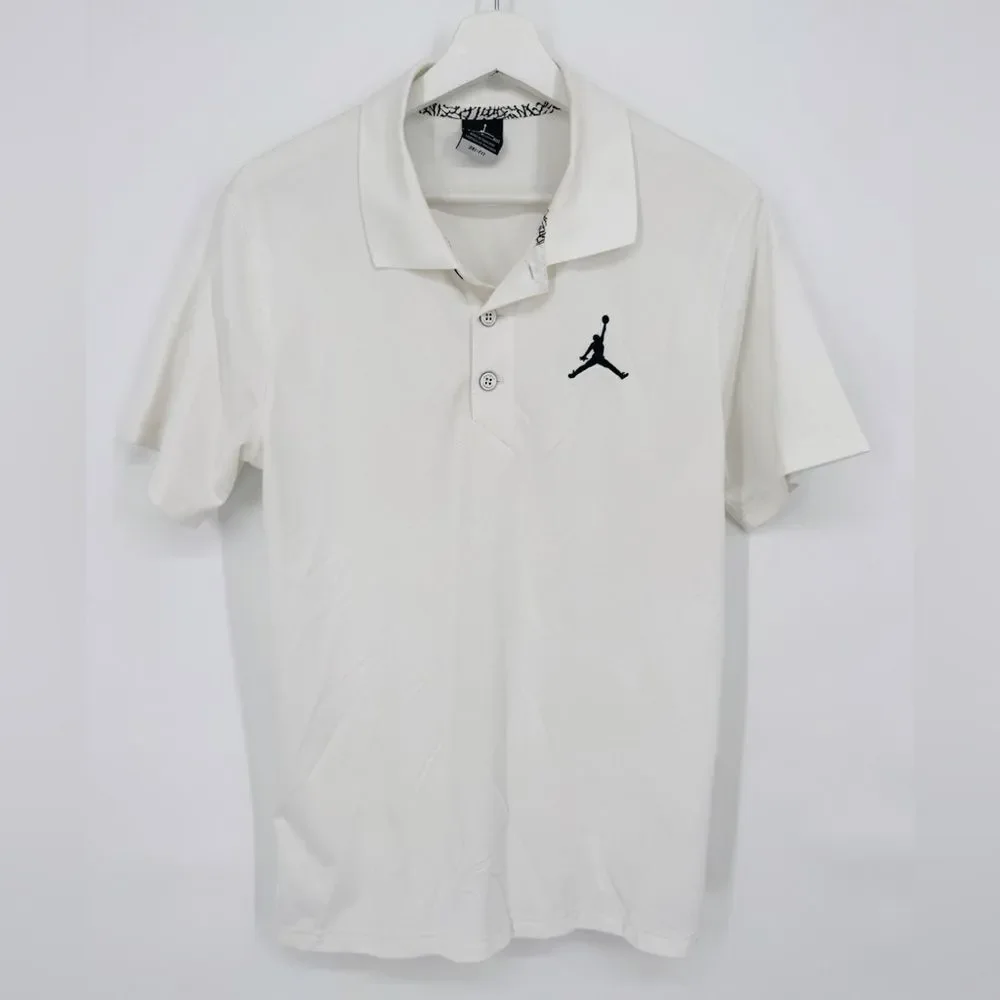 Jordan Sport Dri-Fit Polo White‎ Size Small